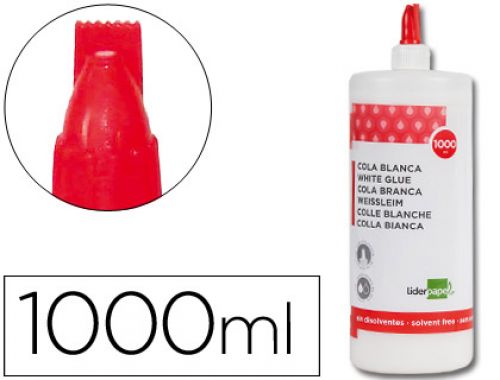 Cola branca escolar liderpapel 1000 ml , Liderpapel , 36476 , 8423473364769